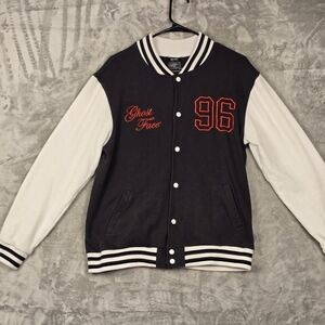 Ghostface Varsity Jacket Men Size M Spirit Halloween Number 96 Cotton Mix